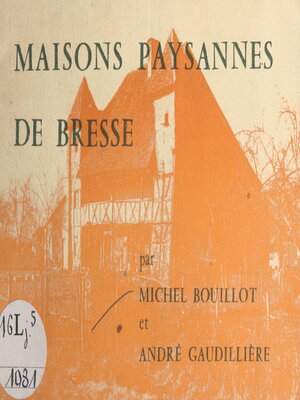 cover image of Maisons paysannes de Bresse